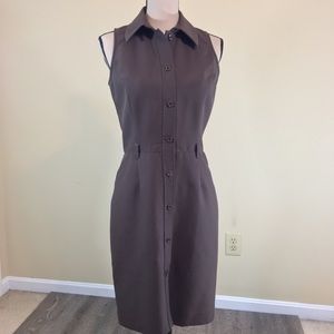 Banana Republic Button Up Belted Collared Sheath